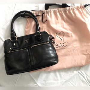 Leather satchel purse